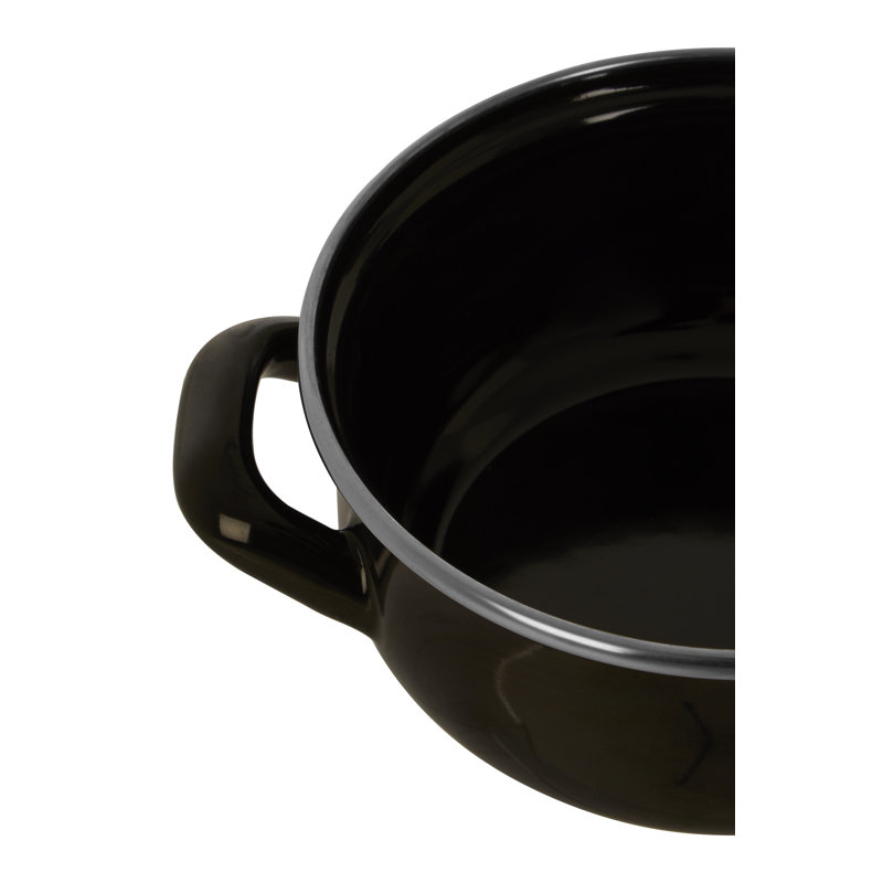 Danielburnham 0.5 l Aluminium Round Casserole, Black