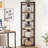 70.87" Tall 6-Tier  Corner Bookshelf Storage Shelf For Living Room & Office-1265541910