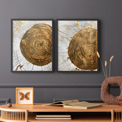 ABSTRACT Series CXLII - Reproduction encadrée de qualité supérieure - prête à être accrochée - aucun clou requis - aucun clou requis