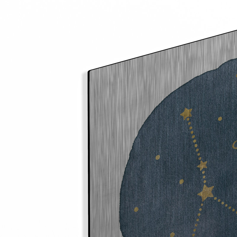 «Horoscope Cancer» par Moira Hershey, art mural en métal, H 24 po x l 24 po