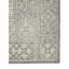 Tapis crocheté à la main 5 pi x 8 pi en laine gris et ivoire Southwestern
