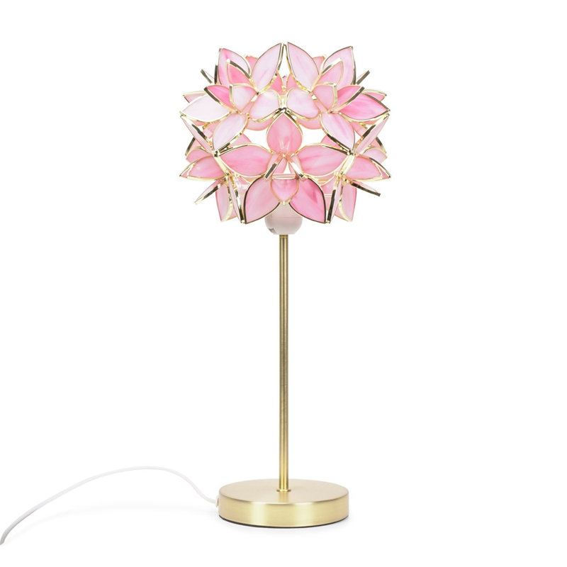 Clementina Metal Table Lamp, LED, Yes, Pink