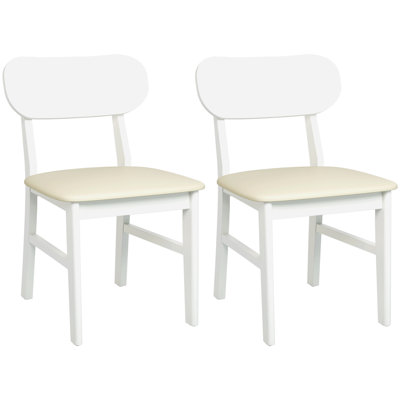 Englehart Rubber Wood Dining Chairs Set Of 2