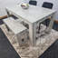 Dining Table and 2 Chairs With Bench Stone Effect Table 2 Velvet Chairs Dining Room-1921580730-1942531849