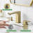 Two Handles Widespread 8 inch Bathroom Faucet Three Holes Basin Faucets-115751100