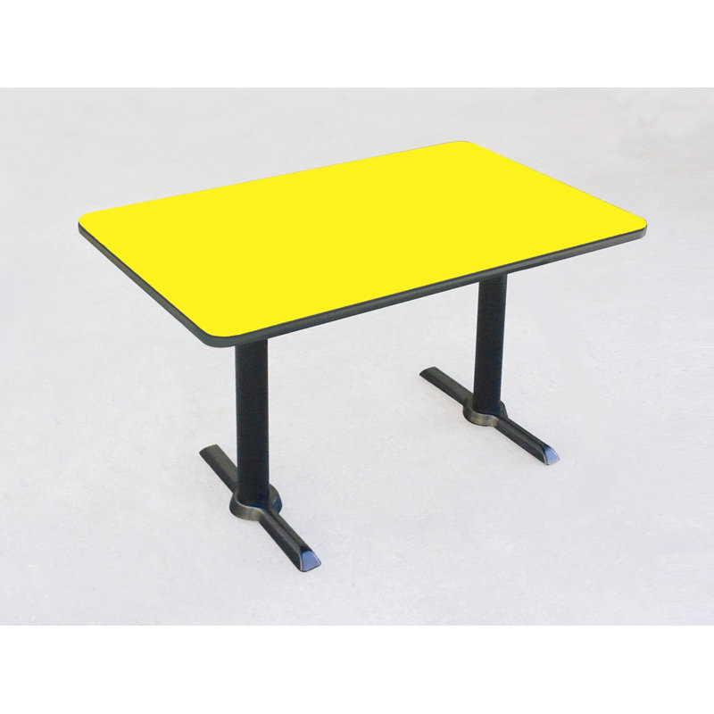 Table de salle de pause, l 60 po x P 30 po, Jaune
