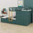 Bunk Bed With 2 Large Drawers 5 Small Drawers And Built-In Small Wardrobe-188925173