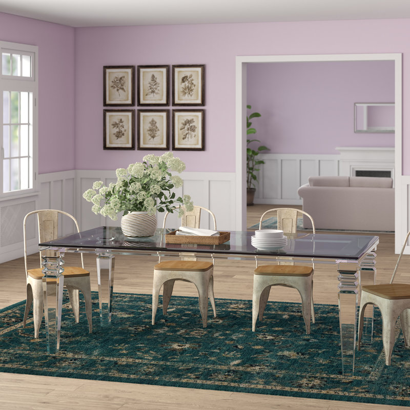 Savannah Glass Top Dining Table