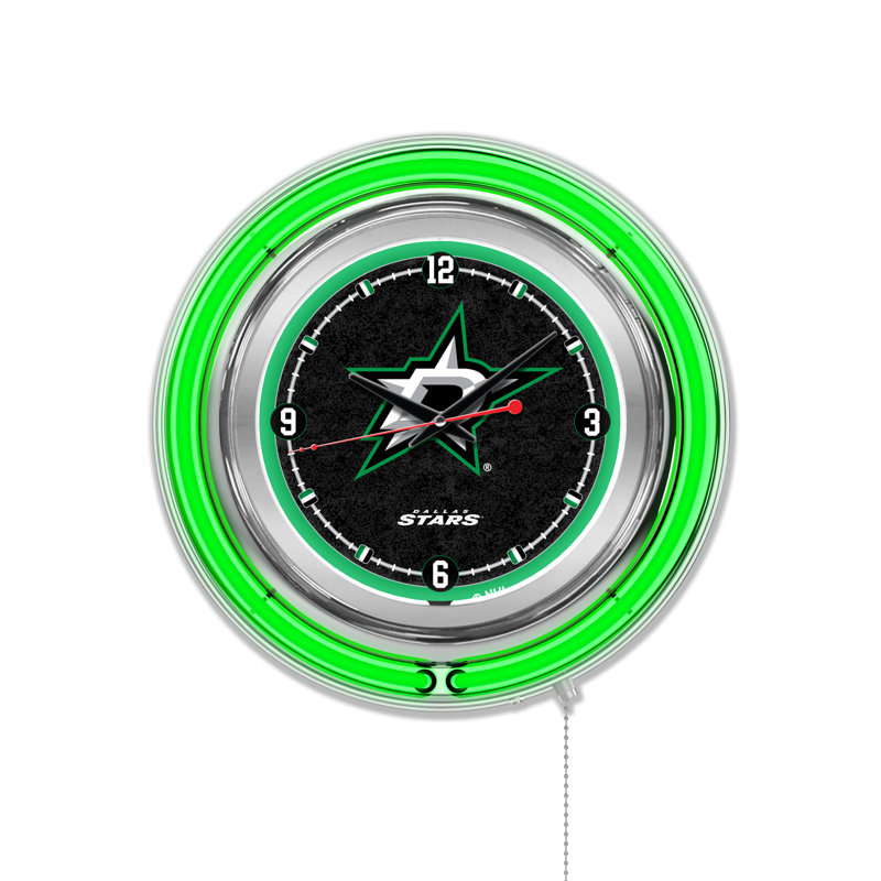 Horloge murale 15" nhl, Dallas Stars