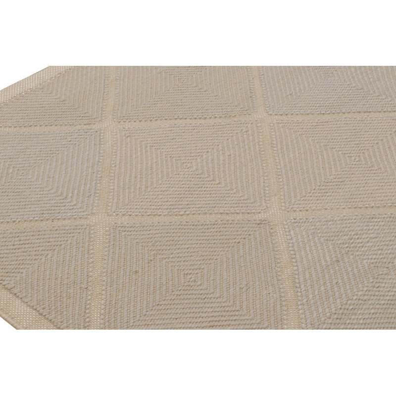 Scandinavian Wool Geometric Area Rug, Rectangle 8' x 10'