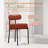 Boucle Dining Chairs Set of 6, Upholstered Dining Chairs with Black Metal Legs, Modern Dining Chair-2082599817