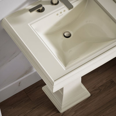 Memoirs® Rectangular Pedestal Bathroom Sink with Overflow