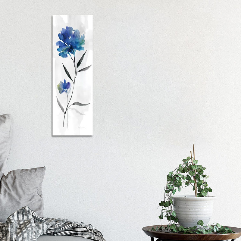 Beautiful Blue II by Carol Robinson - Panoramic Print on Canvas, 30.48 cm H x 91.44 cm W x 1.91 cm D, Wrapped Canvas