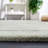 Hand Tufted Wool Viscose Solid Color Rug in Green-788366380
