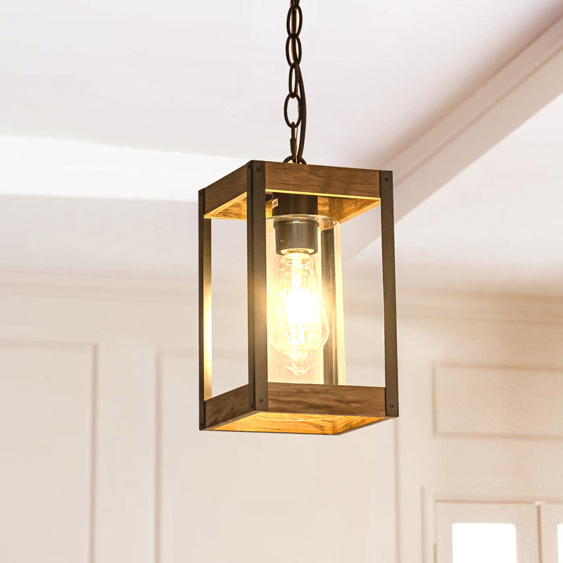 Luminaire suspendu rectangulaire 1 lumière Canala