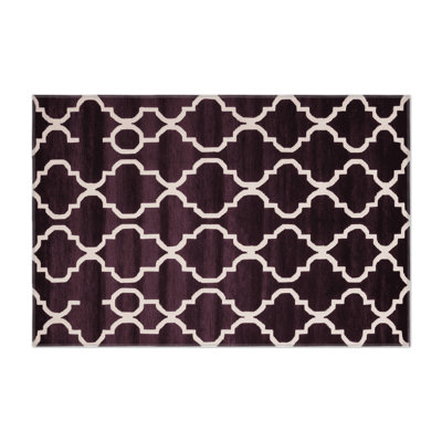 Tapis brun intérieur et extérieur Trellis