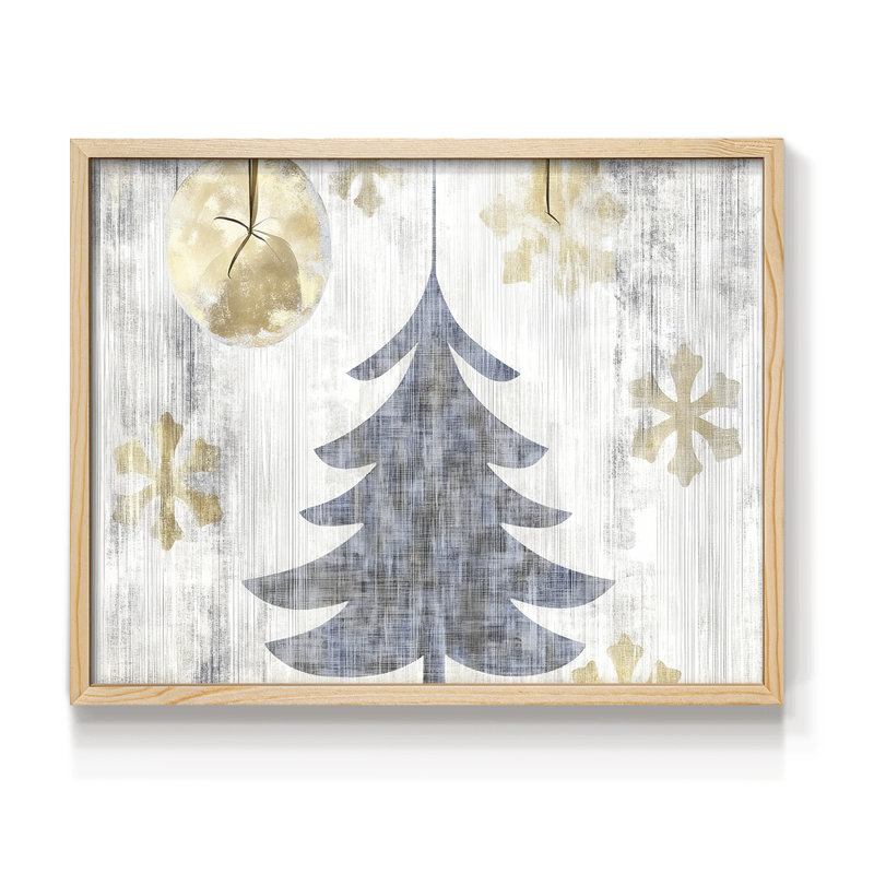 Chirstmas Art-CIII -Framed Print - Restickable, H 11 po x l 14 po, Naturel