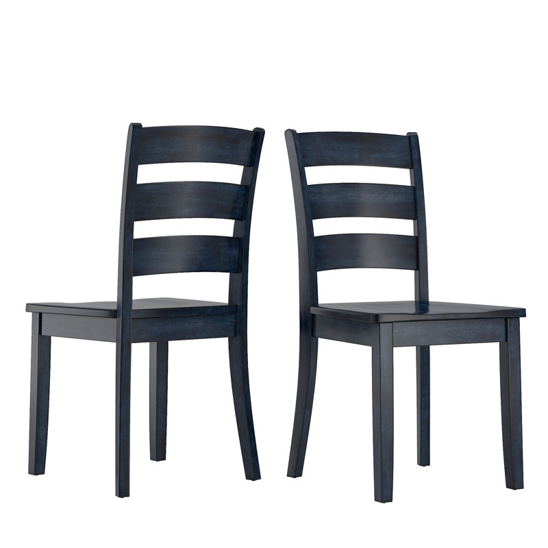 Alexa-Mae 17.15'' H Solid Wood Side Chair, Antique Denim