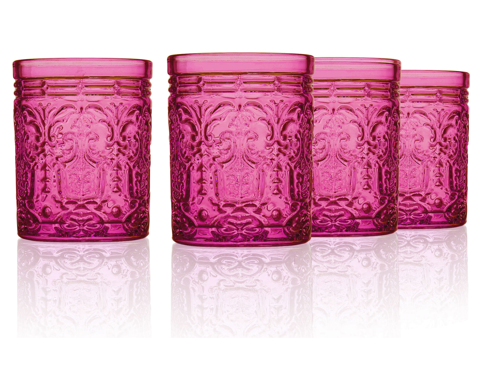 Jax Drinking Glass 11 oz, Hot Pink