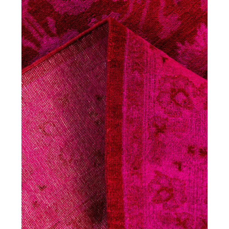 Overdyed One-of-a-Kind 4' 1" X 6' 1" Hand Knotted Area Rug