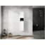 Armoire de salle de bain moderne moderne de 12 pouces avec portes à fermeture douce et fixation flottante pour un rangement élégant
