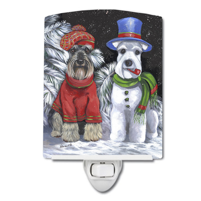 Veilleuse Boxer, Schnauzer chien de neige