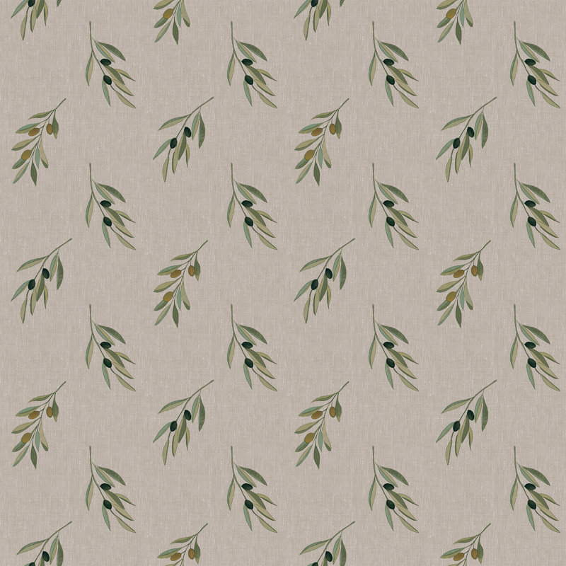 Sophie Allport Olive Branch Greenhouse Wallpaper, Brown