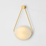 Blaina Wall Sconce in Aged Brass