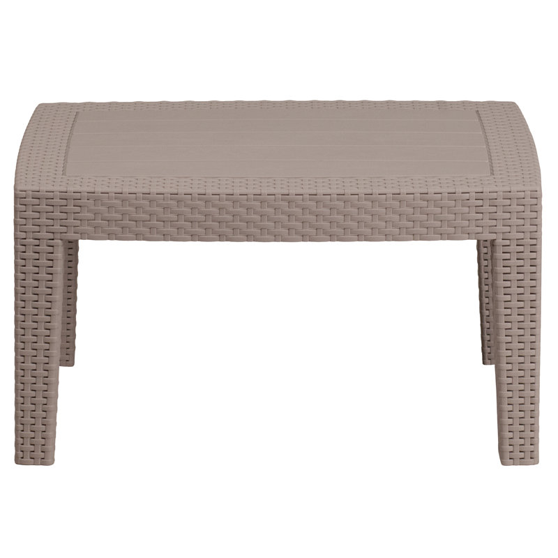 Alderman Rattan Coffee Table, Charcoal