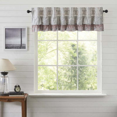 Tullett Cotton Floral Ruffled Window Valance
