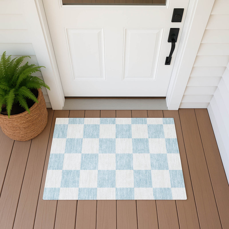 Machine Washable Indoor/Outdoor Micelotta ACN2345 Geometric Rug, Rectangle 1'8" x 2'6"
