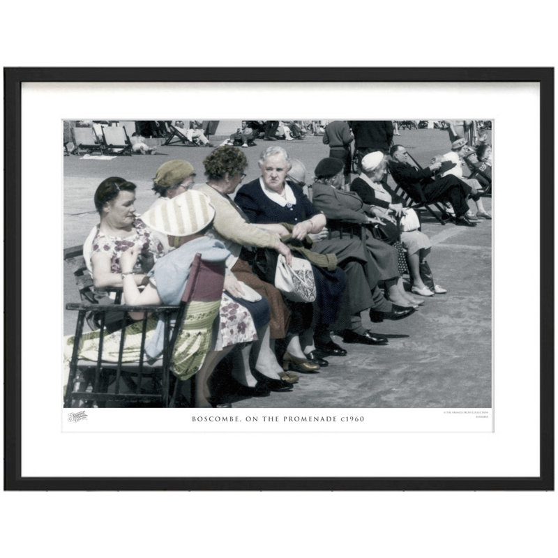 Boscombe, On The Promenade C1960 by Francis Frith - Single Picture Frame Print, 60cm H x 80cm W x 2.3cm D