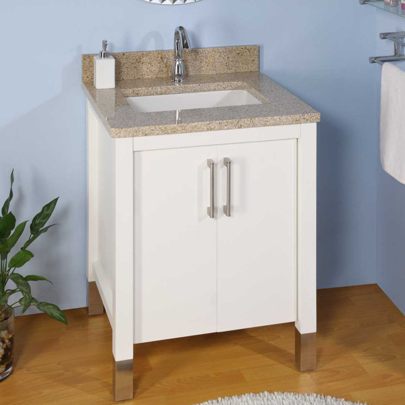 Base de meuble-lavabo simple Simoneau seulement, Acajou foncé, 36 po