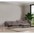 Stylish Corner Sofa, Grey, 114.2 x 70.9 x 37.8 Inches | Durable Beech Wood & Chipboard Frame | 100% Polyester Fabric, Dry-Cleanable | Includes 2 Pillows, Fixed Cushions, Adjustable Mechanism | Modern Design for Living Room-90667807