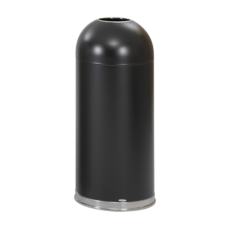 15 Gallon Trash Can, Black