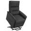 Fauteuil inclinable électrique Brassex avec revêtement en tissu gris foncé Brassex-923651270