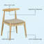 Chaise d'appoint rembourrée en bois d'hévéa massif Norwood-984961447-984961441