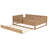 Wooden Bed With Built-In Bookshelves And Trundle-148622200-148622207