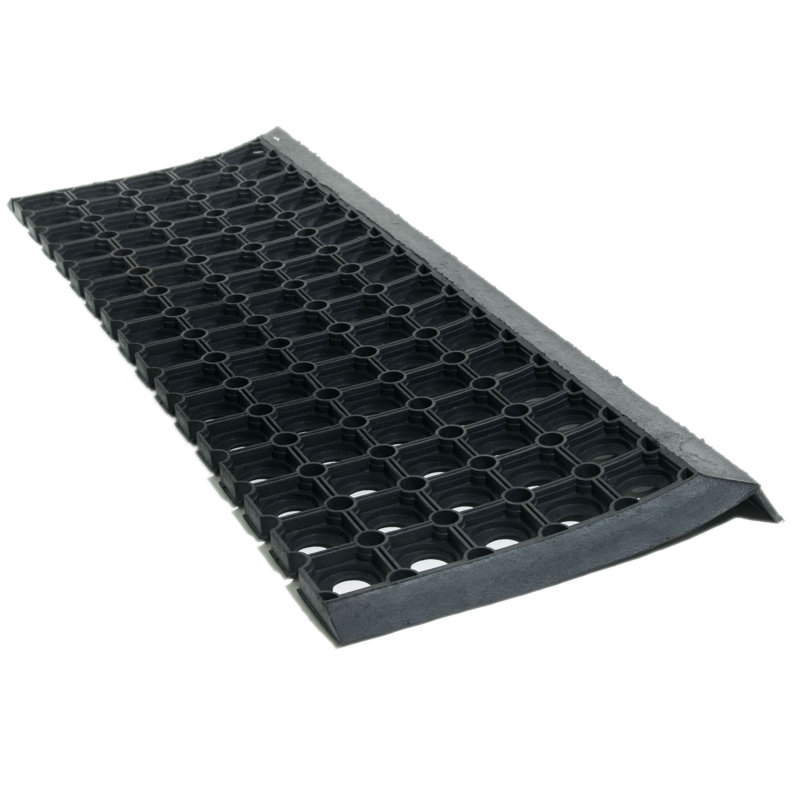 10" X 30" Black Rubber Outdoor Door Mat