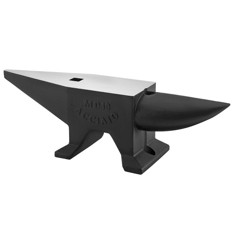 22 lb (10 kg) enclume à corne simple - acier moulé de haute dureté avec grand comptoir et base stable pour le travail des métaux