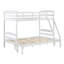 Lit superposé simple sur lit double avec garde-corps, fil blanc brossé, bois, sans fondation, finition de chambre sécuritaire, sommier tapissier, solution pour dormir-1606542162-1606542163