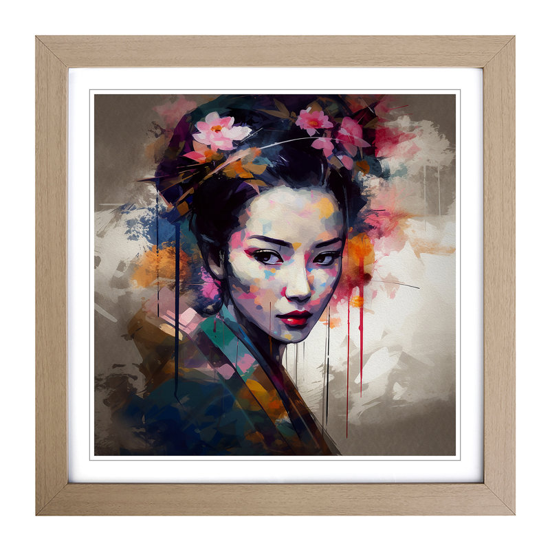 Single Picture Frame Print on Wood, Oak