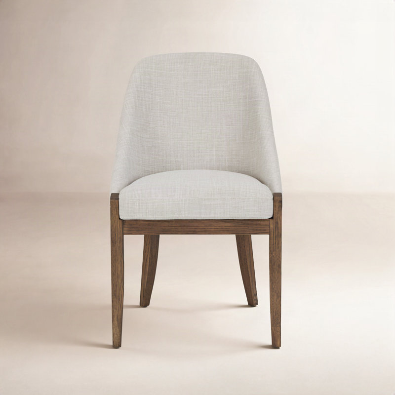 Daya Dining Chair, Light Grey Performance Basketweave