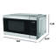 Four à micro-ondes à convection de comptoir avec poêle à frire, 0,9 pi³, Sharp pi., 900 W, rôtis et pâtisseries, décongélation et cuisson automatiques, verrou de sécurité pour enfants