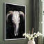 Horned Skull I, reproduction encadrée - bois massif-512219741-512219740