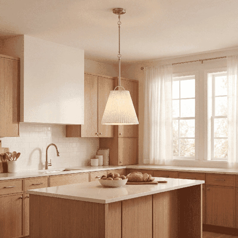 Vilna 1-Light Pendant in Brushed Nickel, Brushed Nickel