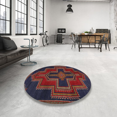 Tapis traditionnel rouge / bleu