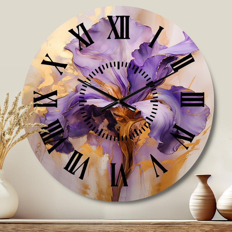 Horloge murale Golden Iris, Médium