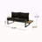 V-Shaped Outdoor Aluminum 5 Seater Sofa Set With Cushions-232027988-232027979