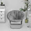 Fauteuil pour enfant microsuède Overmere